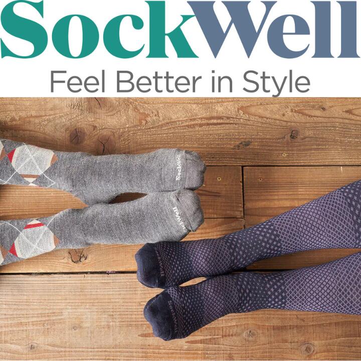 Sockwellソックウェル着圧ソックス中圧力レディースメンズセルフケア立ち仕事旅行ランニングキャンプメリノウールバンブーCirculatorDamaskONTHESPOTHEARTTHROBMICROGRADEサーキュレーターダマスクドットハート