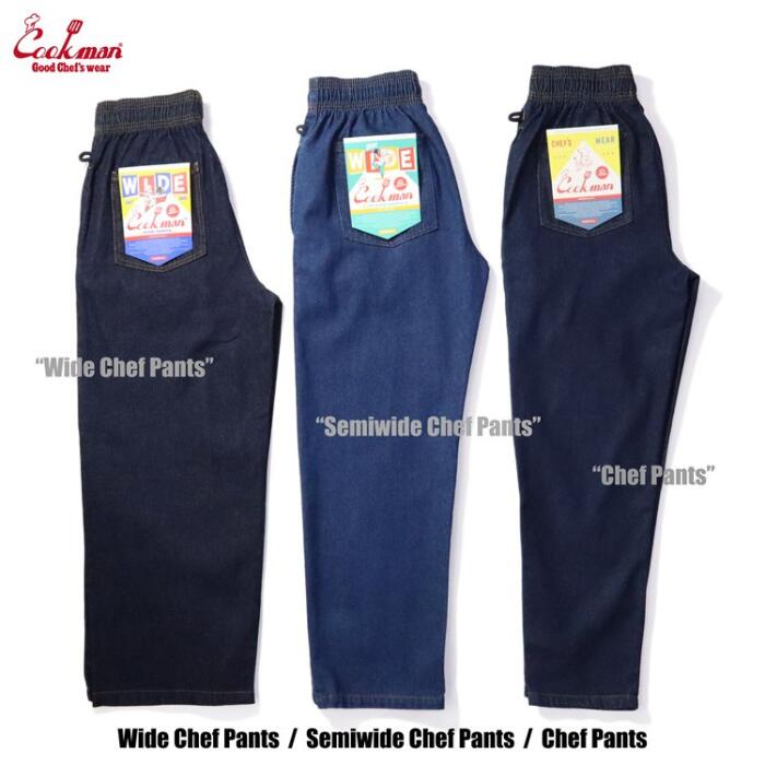 COOKMANクックマンシェフパンツセミワイドコーデュロイパンツシェフパンメンズレディースChefPantsSemiwideCorduroyユニセックス無地プレーンブラックブラウンチャコールダークブラウンダークグリーン