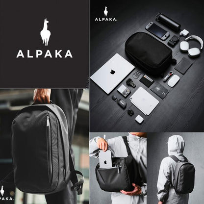 ALPAKAMetroBackpackアルパカメトロバックパック12Lリサイクル撥水素材PC収納バックパック通勤通学A4収納軽量EDC男女兼用デイパック防水スタイリッシュ多機能バックパック