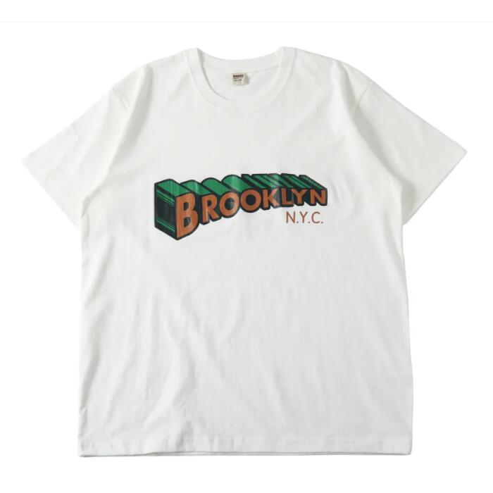 バーンズアウトフィッターズBARNSOUTFITTERSTシャツ半袖スーパーマン風BrooklynロゴプリントTメンズレディースユニセックス綿100コットンアメカジブランド新作
