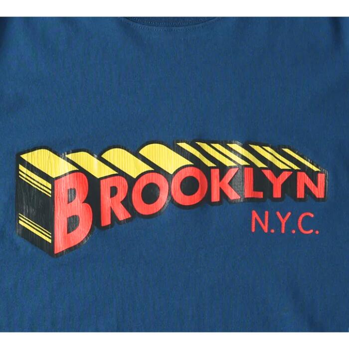 バーンズアウトフィッターズBARNSOUTFITTERSTシャツ半袖スーパーマン風BrooklynロゴプリントTメンズレディースユニセックス綿100コットンアメカジブランド新作