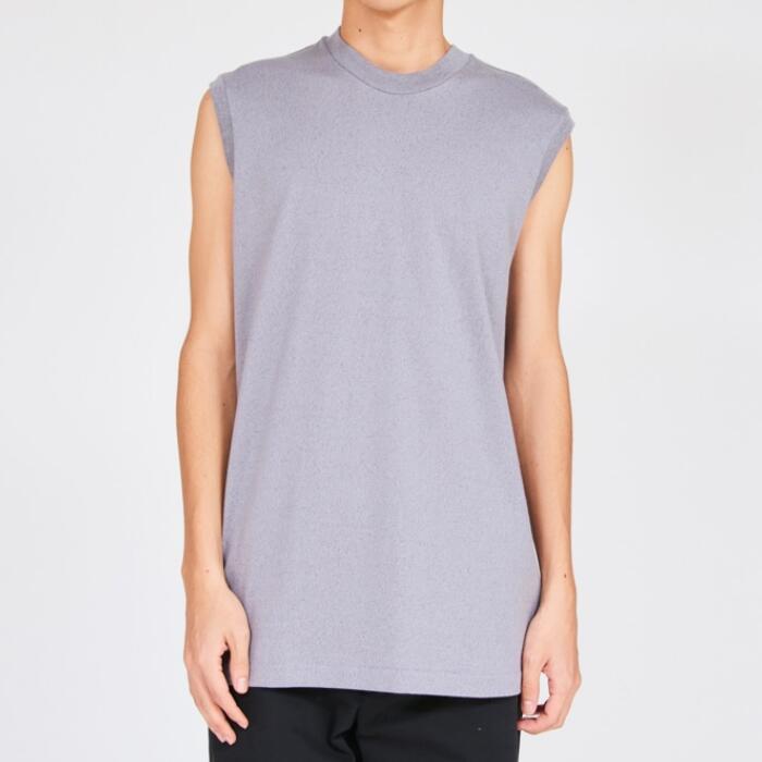 ヘインズMOKUモクTシャツノースリーブ綿100コットン丸胴グレーHanesクルーネック無地シンプル厚手メンズレディースユニセックスカットソーギフトプレゼントヘビーオンスヘビーウエイトブランドHM3-D203