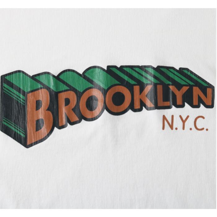 バーンズアウトフィッターズBARNSOUTFITTERSTシャツ半袖スーパーマン風BrooklynロゴプリントTメンズレディースユニセックス綿100コットンアメカジブランド新作