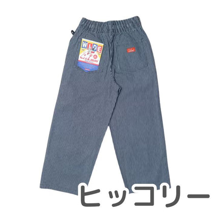 【1万円以上でおまけ付】 COOKMAN クックマン ワイドシェフパンツ Wide Chef Pants メンズ レディース ユニセックス ワイドパンツ シェフパン イージーパンツ ゆったり 太め 無地 デニム ストライプ チェック ペイズリー 黒 ブラック ウエストゴム