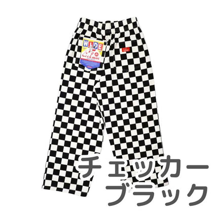 【1万円以上でおまけ付】 COOKMAN クックマン ワイドシェフパンツ Wide Chef Pants メンズ レディース ユニセックス ワイドパンツ シェフパン イージーパンツ ゆったり 太め 無地 デニム ストライプ チェック ペイズリー 黒 ブラック ウエストゴム