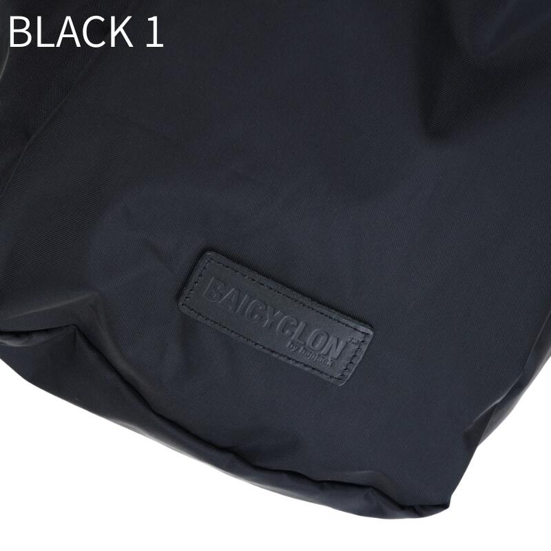 BAICYCLONbybagjackバイシクロンバイバッグジャックNCL-07ショルダーバッグメンズレディースユニセックス大容量25L大きめ撥水ナイロン黒ブラックシンプルミニマル斜めがけ肩掛け通勤通学旅行NEXTCORELINEBLACK1BLACK2BCL-28ベース