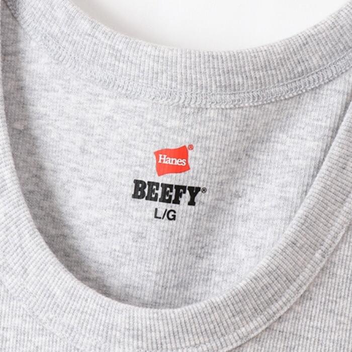 メンズタンクトップブランドインナービーフィーBEEFYヘインズHanesリブシンプル綿コットンヘビーウエイトヘビーオンス丈夫筋トレ白黒紺ホワイトブラックグレーネイビー