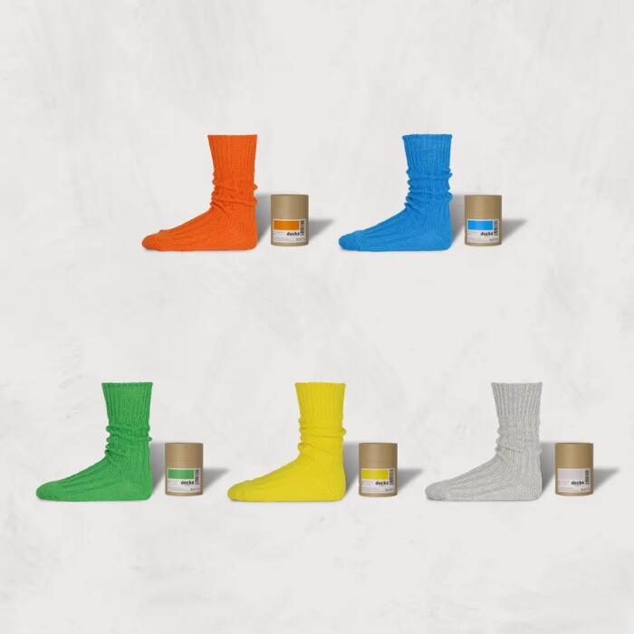 デカ靴下日本製ヘビーウエイトdecka丈夫ローゲージリブHeavyweightPlainSocksクルーソックスメンズレディースおしゃれギフトカジュアル大人ナチュラルde-01