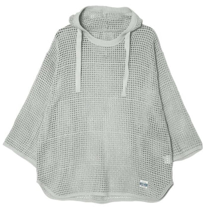 ARMYTWILLアーミーツイルコットンメッシュフーディーメンズレディースパーカーメッシュフード付き七分袖ミリタリー軍綿100透け感涼しいおしゃれレイヤードカジュアル春夏AM-2613001