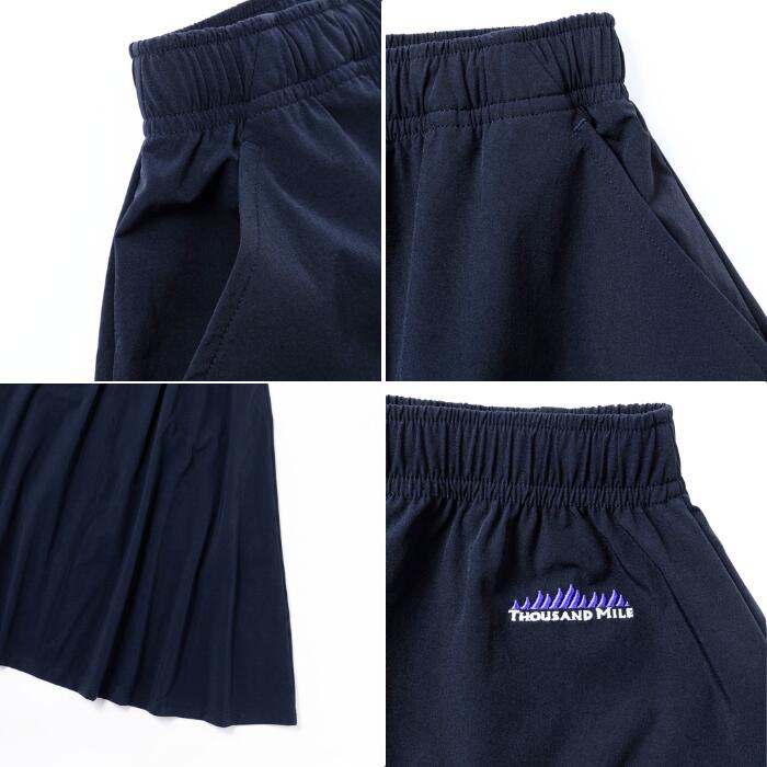 サウザンドマイルTHOUSANDMILEセットアップ3点セットショートスリーブTシャツ＆スカートセットナップザック付きレディースバッグカットソー撥水ストレッチUVカット速乾イージーケアTM261NP00032