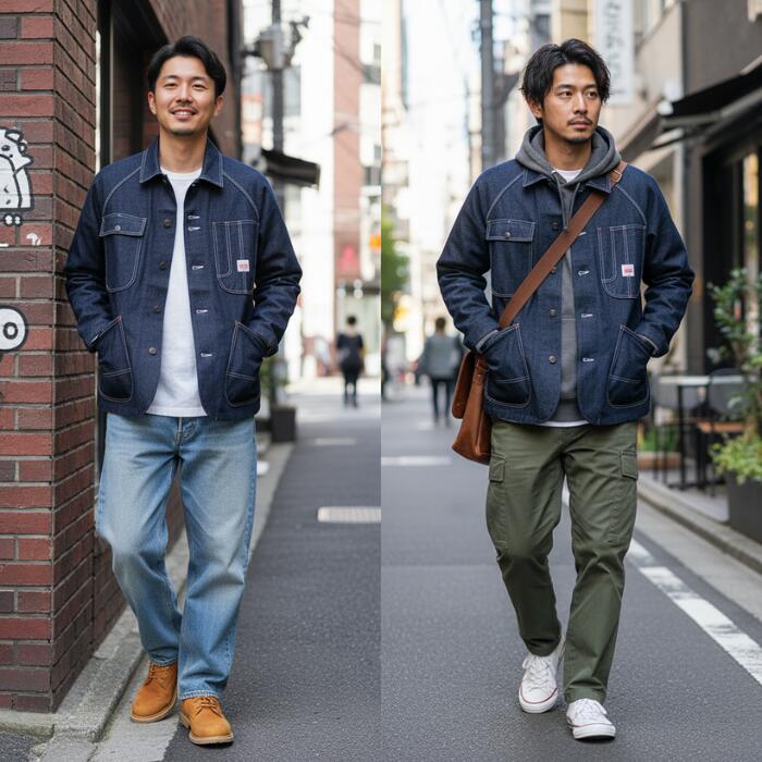 PAY･DAYペイデイカバーオールペニーズモデル50年代50sメンズレディースユニセックス日本製綿100％コットンリジット生デニムPENNEY'SMODELCOVERALLアメカジ復刻ビンテージ定番再現PD36-CA-6
