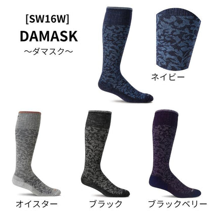 Sockwellソックウェル着圧ソックス中圧力レディースメンズセルフケア立ち仕事旅行ランニングキャンプメリノウールバンブーCirculatorDamaskONTHESPOTHEARTTHROBMICROGRADEサーキュレーターダマスクドットハート