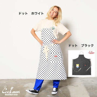 【数量限定おまけ付】Cookmanクックマンエプロンメンズレディースロングエプロンアニマルヒョウ柄キリントラゼブラカウデニムヒッコリーペイズリードットプレゼントギフト母の日父の日LongApronAnimal