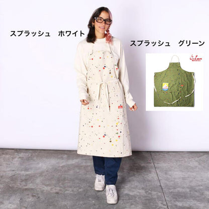 【数量限定おまけ付】Cookmanクックマンエプロンメンズレディースロングエプロンアニマルヒョウ柄キリントラゼブラカウデニムヒッコリーペイズリードットプレゼントギフト母の日父の日LongApronAnimal