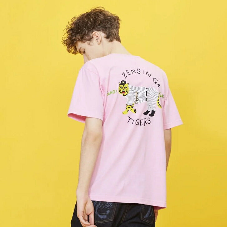 ユキヒーロープロレスZENSHINGATIGERSCutsew全身がタイガースTシャツ