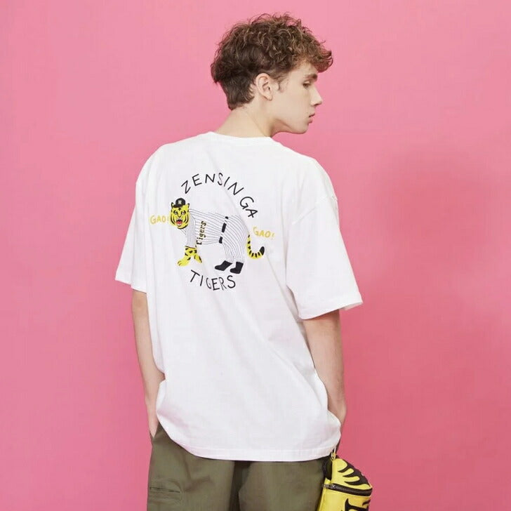 ユキヒーロープロレスZENSHINGATIGERSCutsew全身がタイガースTシャツ