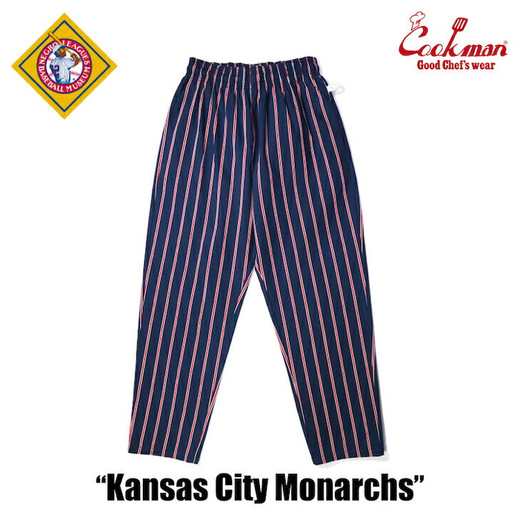 [COOKMAN]正規品ChefPantsシェフパンツボールパークコレクションベースボールパンツウエストゴムリラックスカジュアル