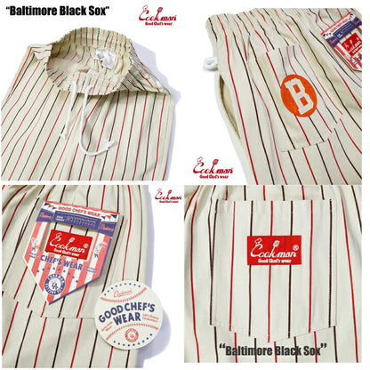 [COOKMAN]正規品ChefPantsシェフパンツボールパークコレクションベースボールパンツウエストゴムリラックスカジュアル