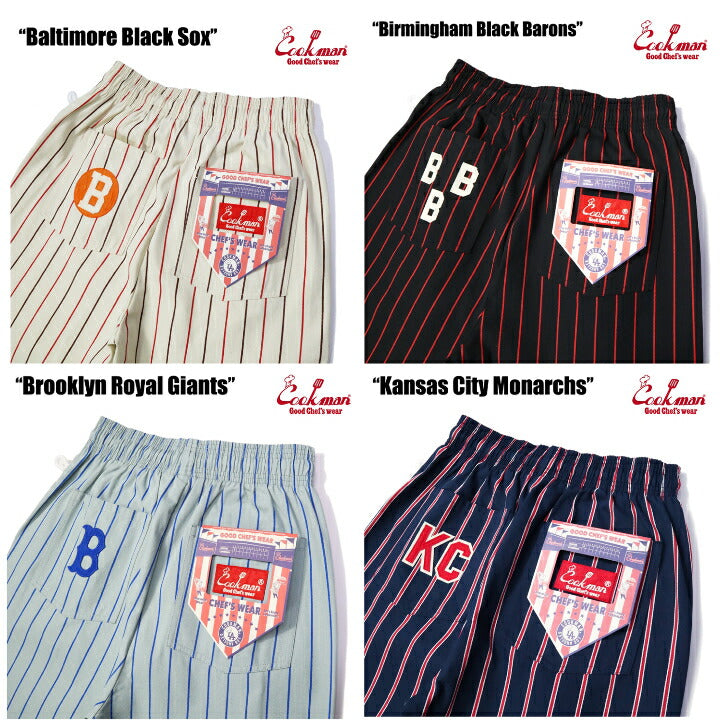 [COOKMAN]正規品ChefPantsシェフパンツボールパークコレクションベースボールパンツウエストゴムリラックスカジュアル