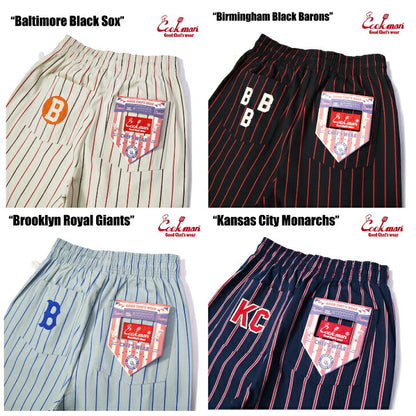 [COOKMAN]正規品ChefPantsシェフパンツボールパークコレクションベースボールパンツウエストゴムリラックスカジュアル