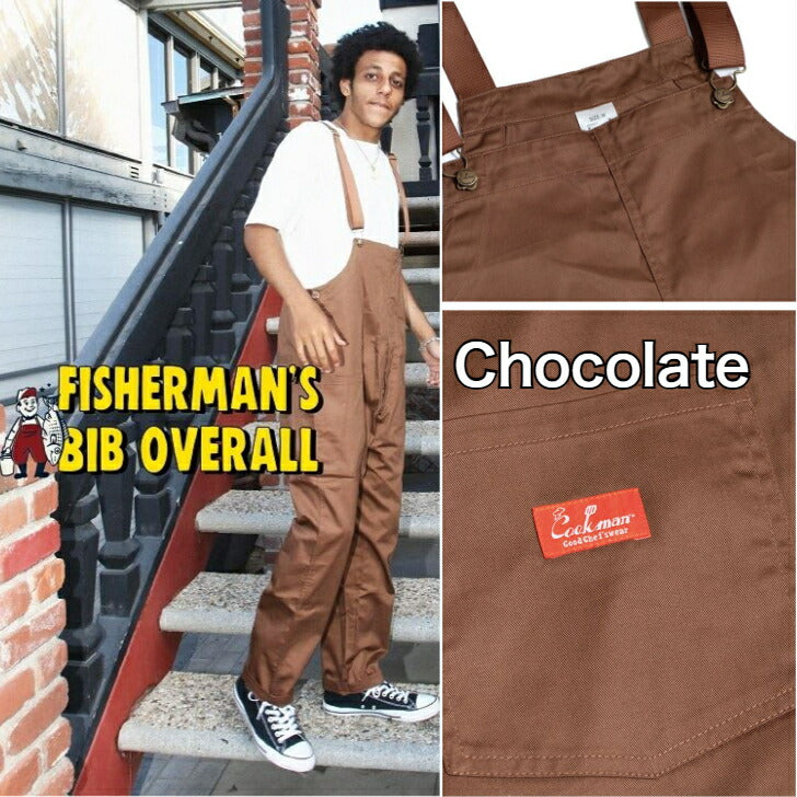 【数量限定おまけ付】COOKMANクックマンオーバーオールメンズレディースデニムヒッコリーFisherman'sBibOverallコーデキッズコーデュロイ無地ストライプ