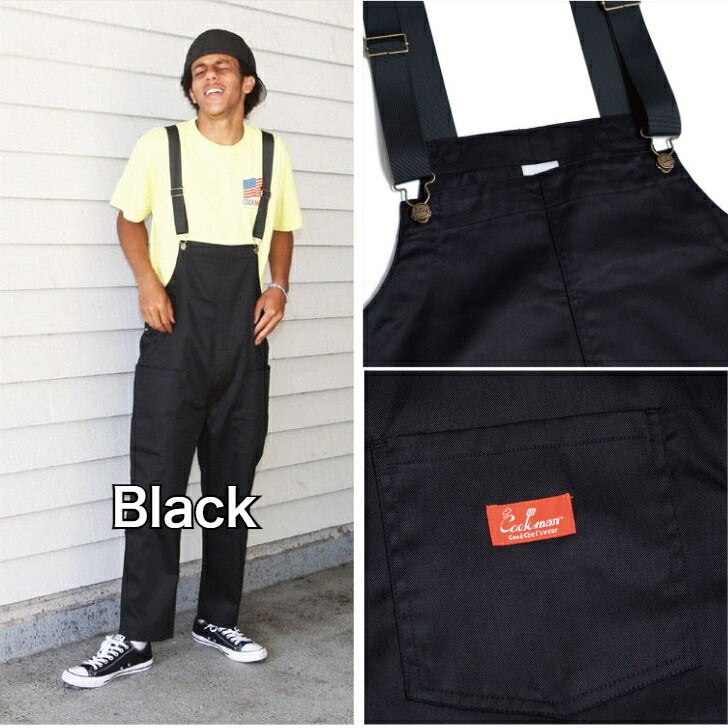 【数量限定おまけ付】COOKMANクックマンオーバーオールメンズレディースデニムヒッコリーFisherman'sBibOverallコーデキッズコーデュロイ無地ストライプ