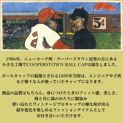 クーパーズタウンボールキャップMADEINUSAアメリカ製COOPERSTOWNBALLCAP