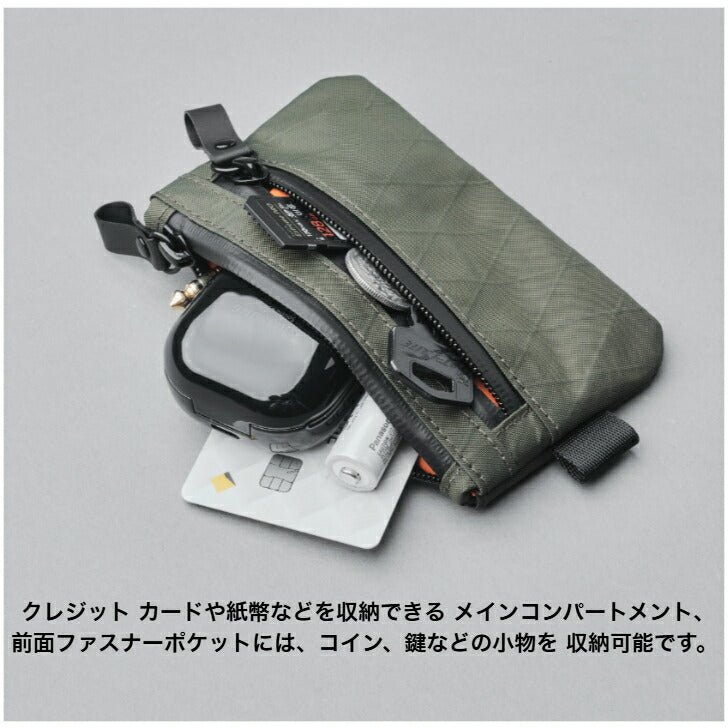 [ALPAKA/アルパカ]ZipPouchポーチミニバッグ財布バッグインバッグ