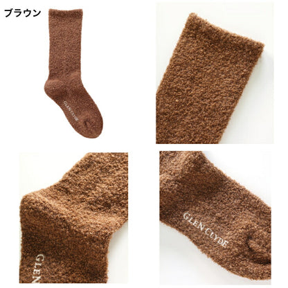 GLENCLYDEグレンクライドrelacksPOODLEリラックス靴下プードル無地23cm~27.5cmフリーサイズ丈22cm暖かいモコモコソックス