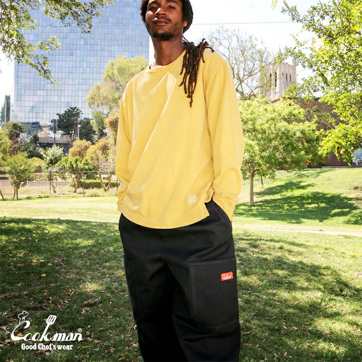 [COOKMAN]正規品シェフパンツChefPantsSemiwideFrontPocketDuckCanvasセミワイドフロントポケットダックキャンバスブラックオリーブピーナッツ