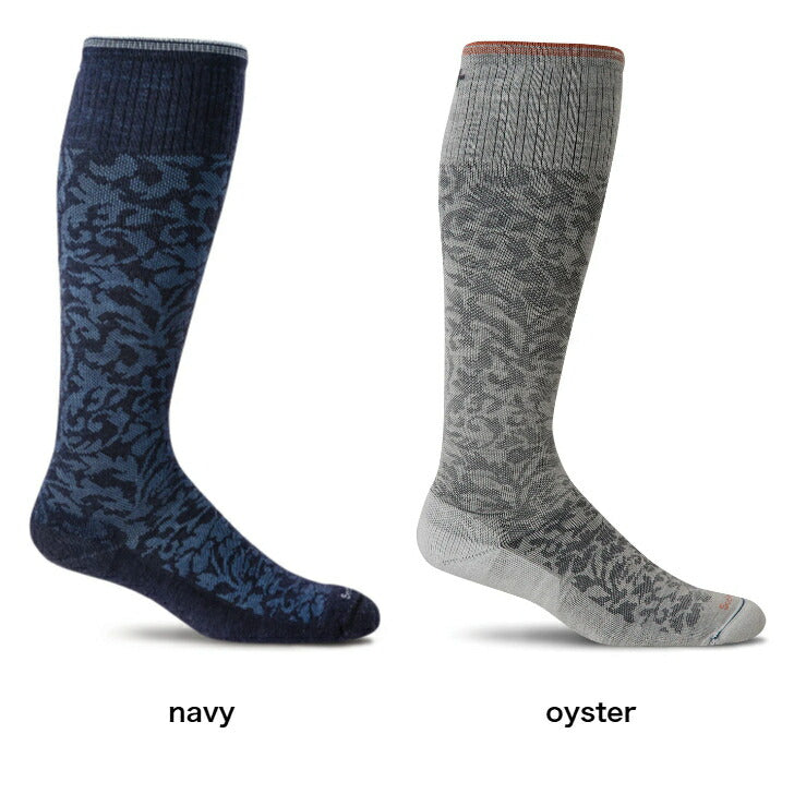 SockWellソックウェル着圧ソックス「DAMASK」メリノウールバンブー履くだけでセルフケア