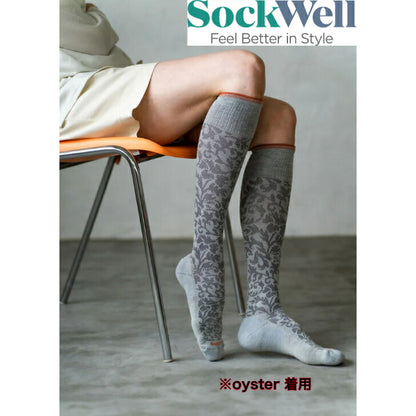 SockWellソックウェル着圧ソックス「DAMASK」メリノウールバンブー履くだけでセルフケア