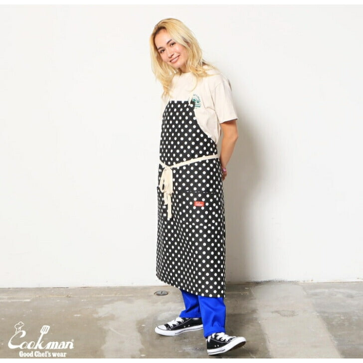 【数量限定おまけ付】Cookmanクックマンエプロンメンズレディースロングエプロンアニマルヒョウ柄キリントラゼブラカウデニムヒッコリーペイズリードットプレゼントギフト母の日父の日LongApronAnimal
