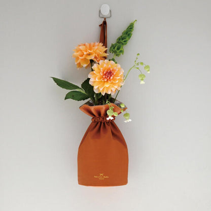 【送料無料】花瓶花巾着フラワーベース花器一輪挿し割れない軽量【Mサイズ】