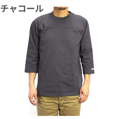 GoodwearグッドウェアTシャツ7分袖メンズレディース長袖切替フットボールTシャツUSAコットン7.6オンスヘビーウェイト