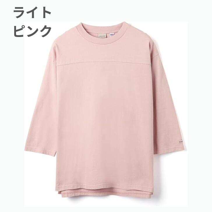 GoodwearグッドウェアTシャツ7分袖メンズレディース長袖切替フットボールTシャツUSAコットン7.6オンスヘビーウェイト