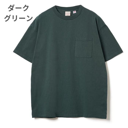 GoodwearグッドウェアビッグポケットTシャツクルーネックメンズレディース無地半袖大きめTシャツUSAコットン7.6オンスヘビーウェイト