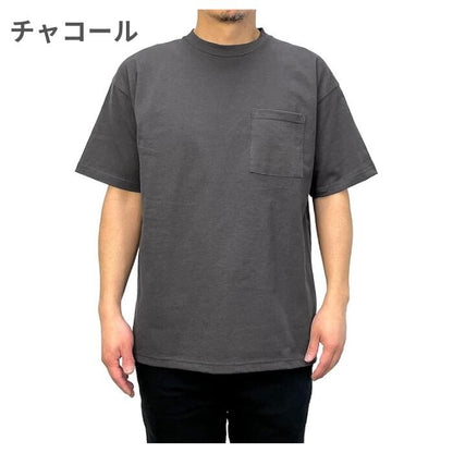 GoodwearグッドウェアビッグポケットTシャツクルーネックメンズレディース無地半袖大きめTシャツUSAコットン7.6オンスヘビーウェイト