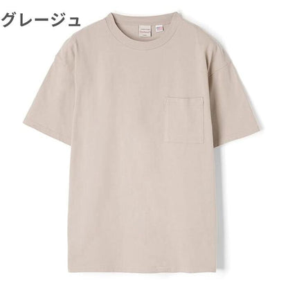 GoodwearグッドウェアビッグポケットTシャツクルーネックメンズレディース無地半袖大きめTシャツUSAコットン7.6オンスヘビーウェイト