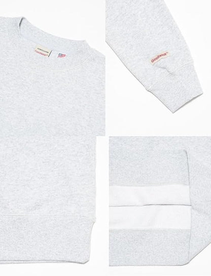 GoodwearグッドウェアロングTシャツヘンリーネックメンズレディース無地長袖ロンTレギュラーTシャツUSAコットン7.6オンスヘビーウェイト