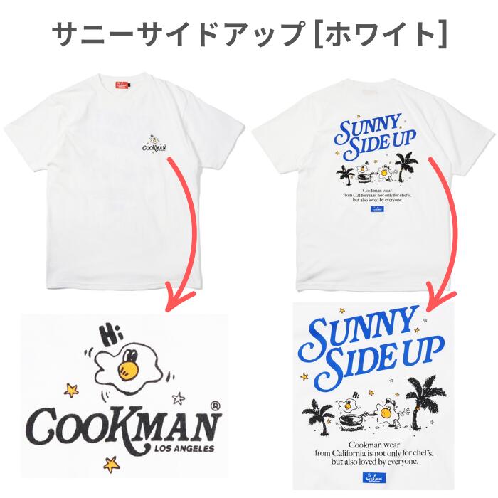 COOKMANクックマンTシャツメンズレディース半袖プリント英語2025新作ピザハンバーガーポップコーン目玉焼き新幹線