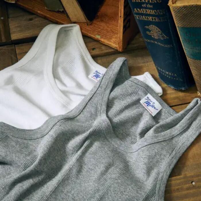 半袖レディース綿100ミラーストレッチインナーRobertP.MillerパネルリブTシャツ黒白ボーダーかわいい807C
