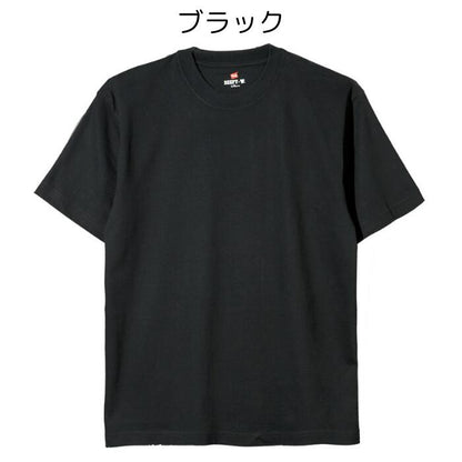 メンズTシャツ綿100ヘインズビーフィー無地ヘビーウエイト丸胴大きいコットン100肉厚パックT半袖1P2P2枚HANESBEEFY-T黒白グレーネイビーH5180