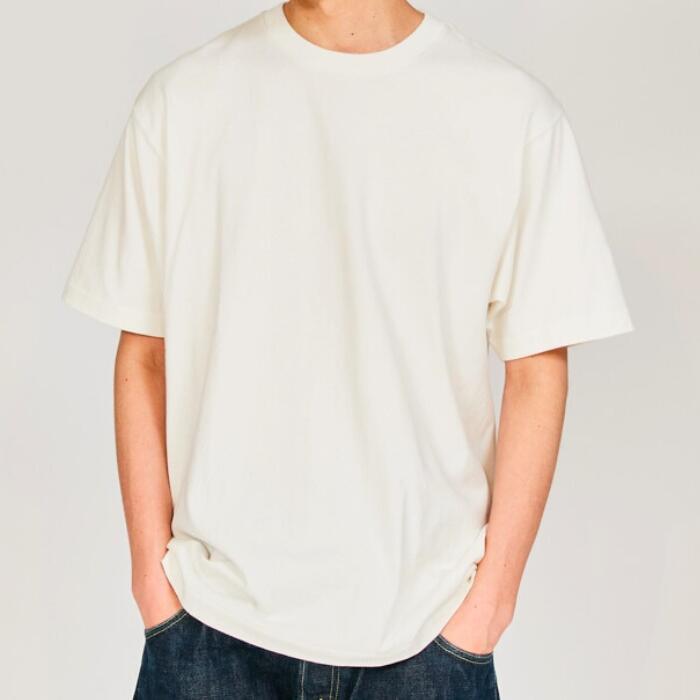 ヘインズSHIROシロTシャツ半袖綿100コットン丸胴白Hanesクルーネック無地シンプル厚手メンズレディースユニセックスカットソーギフトプレゼントヘビーオンスヘビーウエイトブランドHM1-X201