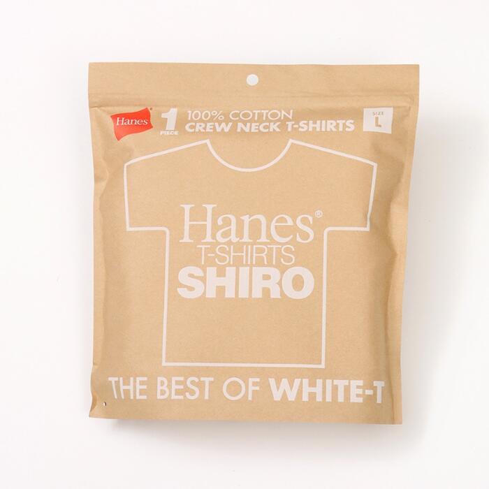 ヘインズSHIROシロTシャツ半袖綿100コットン丸胴白Hanesクルーネック無地シンプル厚手メンズレディースユニセックスカットソーギフトプレゼントヘビーオンスヘビーウエイトブランドHM1-X201
