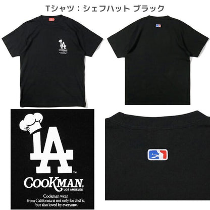 CookmanクックマンTシャツショートパンツライトパンツメッシュキャップソックスメンズレディースロサンゼルスLAコレクションシェフパンツ半袖帽子靴下メジャーリーグホワイトブルーネイビー