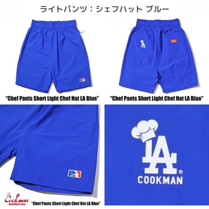 CookmanクックマンTシャツショートパンツライトパンツメッシュキャップソックスメンズレディースロサンゼルスLAコレクションシェフパンツ半袖帽子靴下メジャーリーグホワイトブルーネイビー
