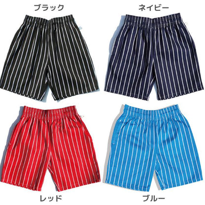 COOKMANクックマンシェフパンツハーフパンツショートパンツストライプボーダーメンズレディースシェフパンChefPantsStripeワイドストライプブラックネイビーレッドブルーホワイトワイドストライプ