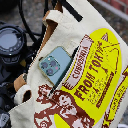 メンズレディーストートバッグ自転車バイクサイクルトートハンドル装着サドルバッグバッグカゴ代用通勤通学自転車バッグデニムJGC-1103JGC-1102街乗り取り外し簡単トートバッグ型サイクルバッグ