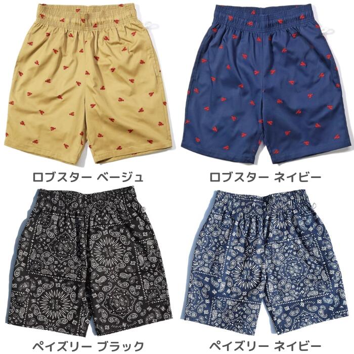 ＼最大2000円OFFクーポン配布中／COOKMANクックマンシェフパンツショートパンツ総柄メンズレディースシェフパンハーフパンツ半ズボンメキシコスプラッシュスカルロブスターオールドタトゥーウエストゴムリラックスパンツ